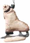* Snowman in Resin Skate Ornament *