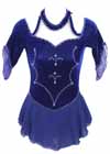 Consignment Royal Blue Cut Out Mesh Swarovski Stones Child 10