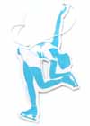 Air Freshener Figure Skater Blue Vanilla Scent Car or Locker